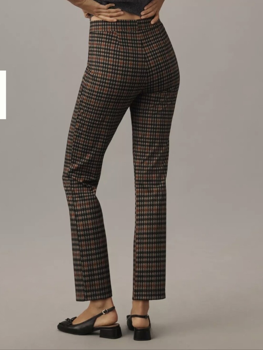 Sanctuary X Anthropologie-"Carnaby" Kick Crop Gordon Plaid Pants-Size Medium - Picture 3 of 12